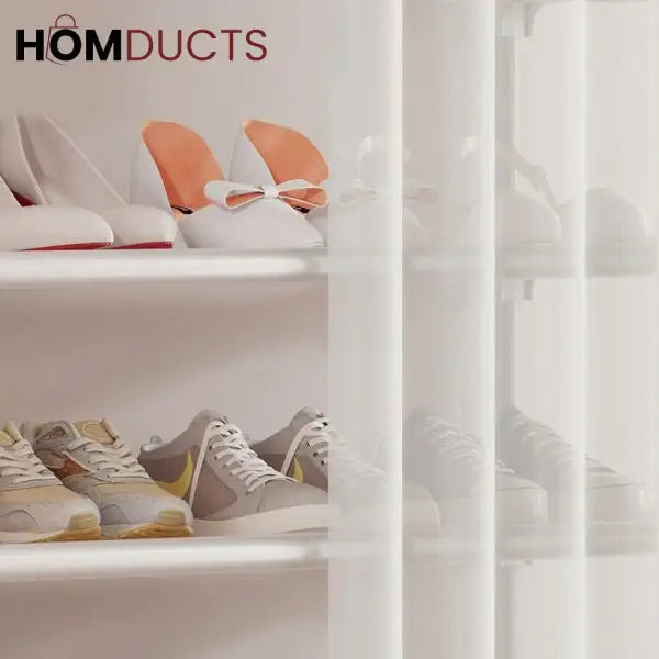 Premium Multi-Layer Shoe Rack with Dust Cover – Elegant Storage Organizer