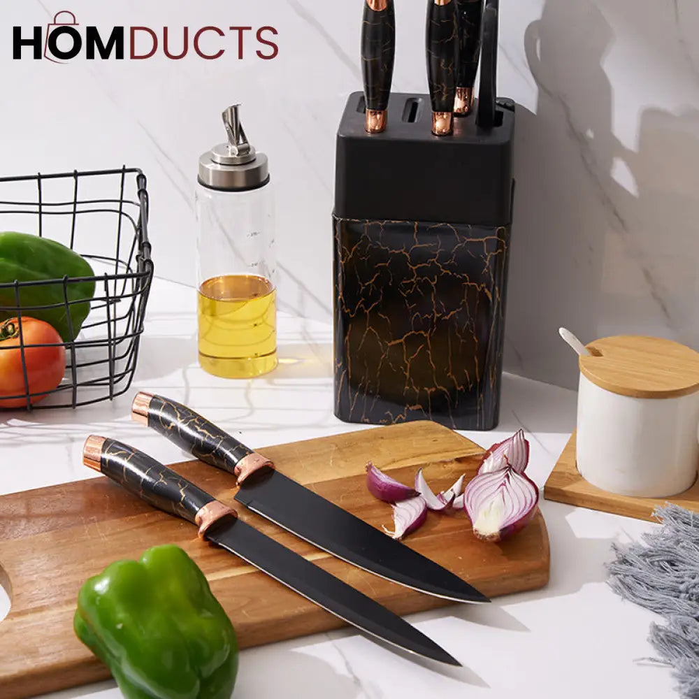Premium Quality Knife Set With Knife Sharpener