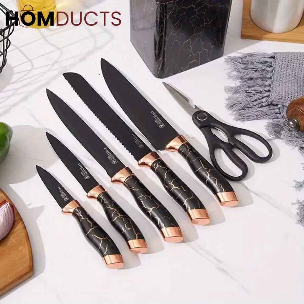 Premium Quality Knife Set With Knife Sharpener