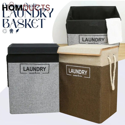 Premium Quality Laundry Basket With Lid