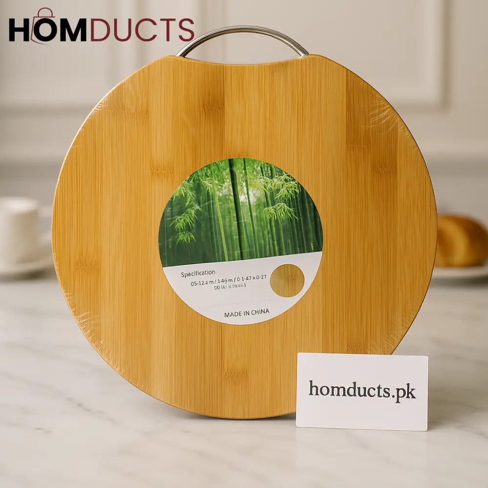 Premium Round Bamboo Cutting Board – Eco-Friendly & Durable Kitchen Essential