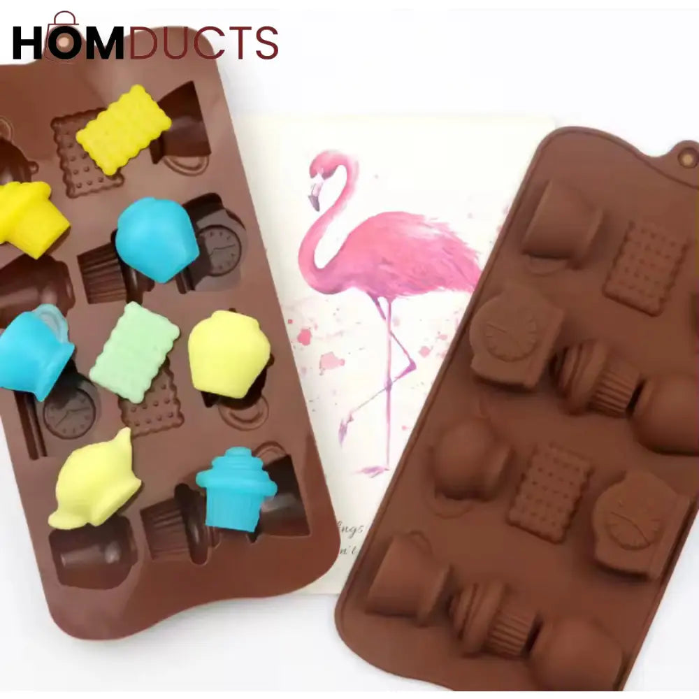 Premium Silicone Chocolate & Candy Mold - Flexible Non-Stick Fondant & Cake Bar Mould