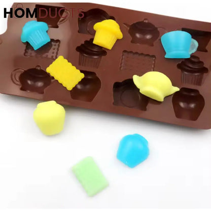 Premium Silicone Chocolate & Candy Mold - Flexible Non-Stick Fondant & Cake Bar Mould