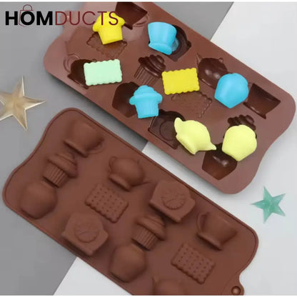 Premium Silicone Chocolate & Candy Mold - Flexible Non-Stick Fondant & Cake Bar Mould