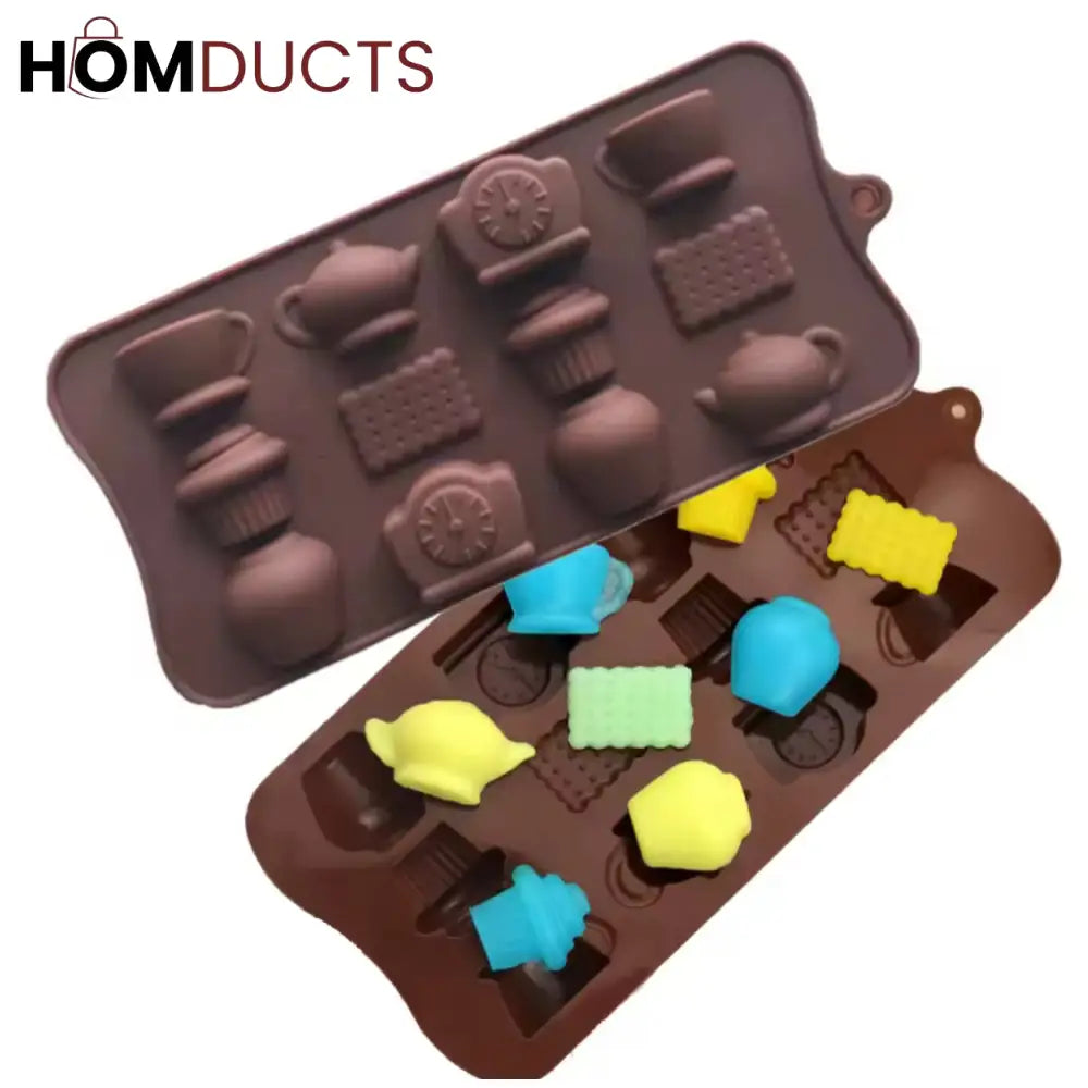 Premium Silicone Chocolate & Candy Mold - Flexible Non-Stick Fondant & Cake Bar Mould