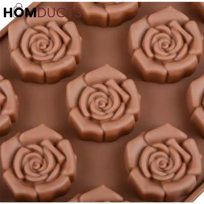 Premium Silicone Rose Flower Chocolate Mold - Versatile Cake Tool