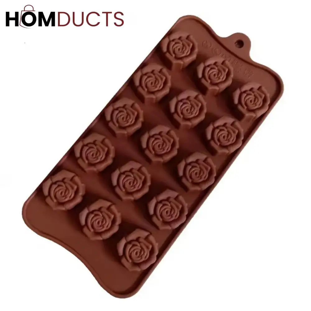 Premium Silicone Rose Flower Chocolate Mold - Versatile Cake Tool