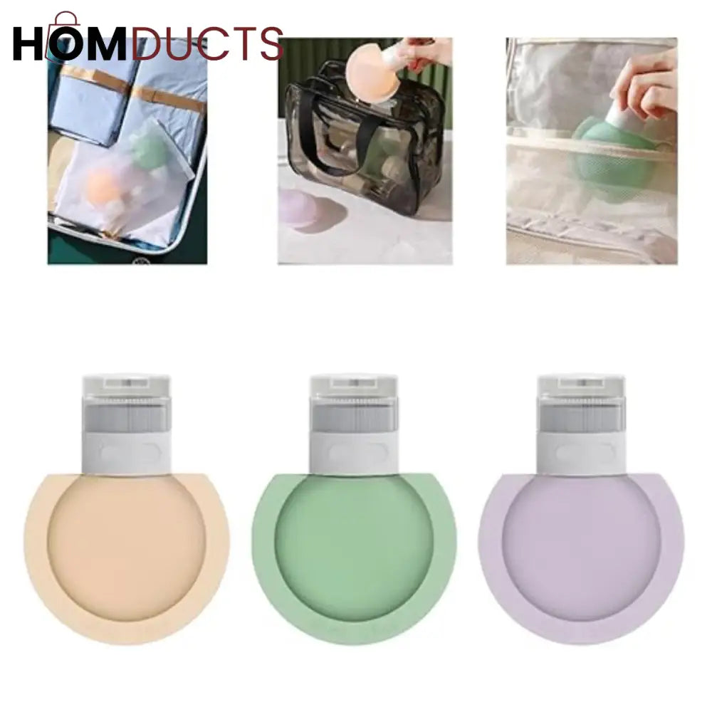 Premium Silicone Travel Bottles Set – Leakproof Refillable Toiletry Containers (3-Pack)