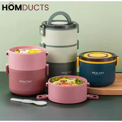 Premium Stainless Steel Bento Lunch Box for Adults – Leakproof, Portable & Eco-Friendly Meal Container