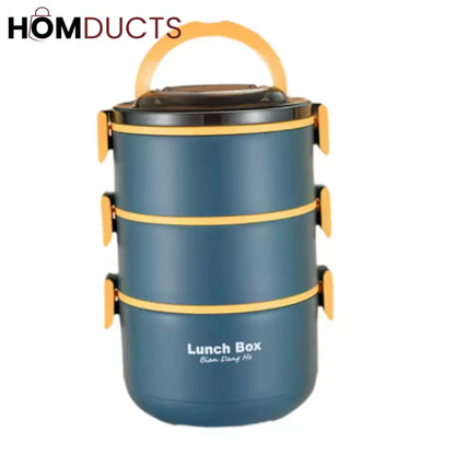 Premium Stainless Steel Bento Lunch Box for Adults – Leakproof, Portable & Eco-Friendly Meal Container