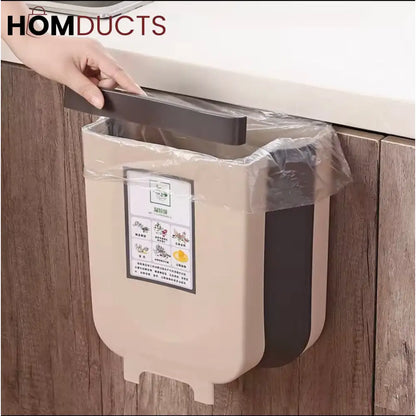 Premium Wall-Mounted Kitchen Trash Bin with Smiley Design