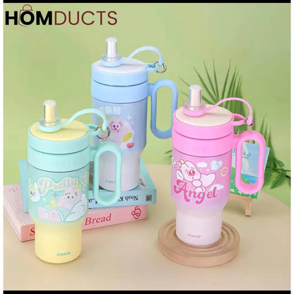 Pretty Angel 850 ML Stainless Steel Insulated Tumbler with Customization