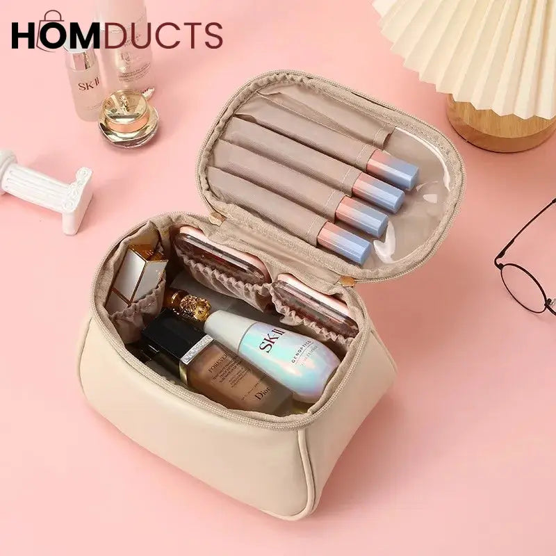 PU Leather Travel Makeup Bag