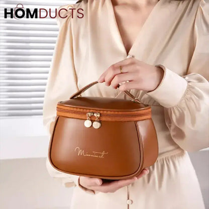 PU Leather Travel Makeup Bag