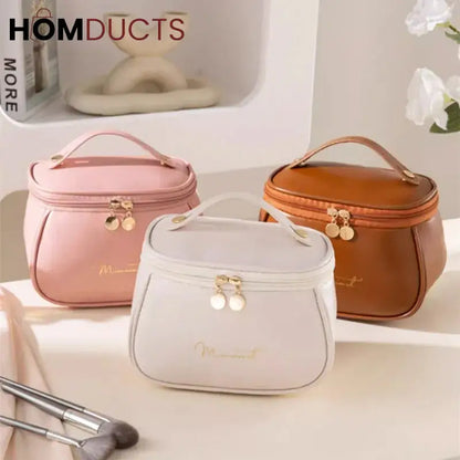 PU Leather Travel Makeup Bag