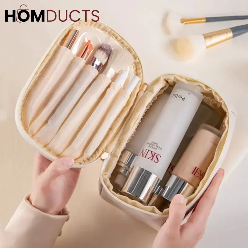 PU Leather Travel Makeup Bag