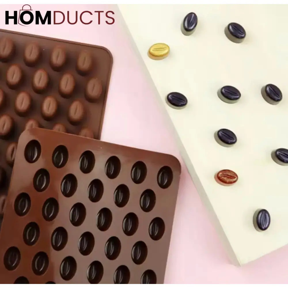 Realistic Coffee Bean Silicone Mold - Perfect for Chocolate, Candy & Baking