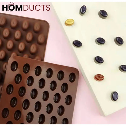 Realistic Coffee Bean Silicone Mold - Perfect for Chocolate, Candy & Baking