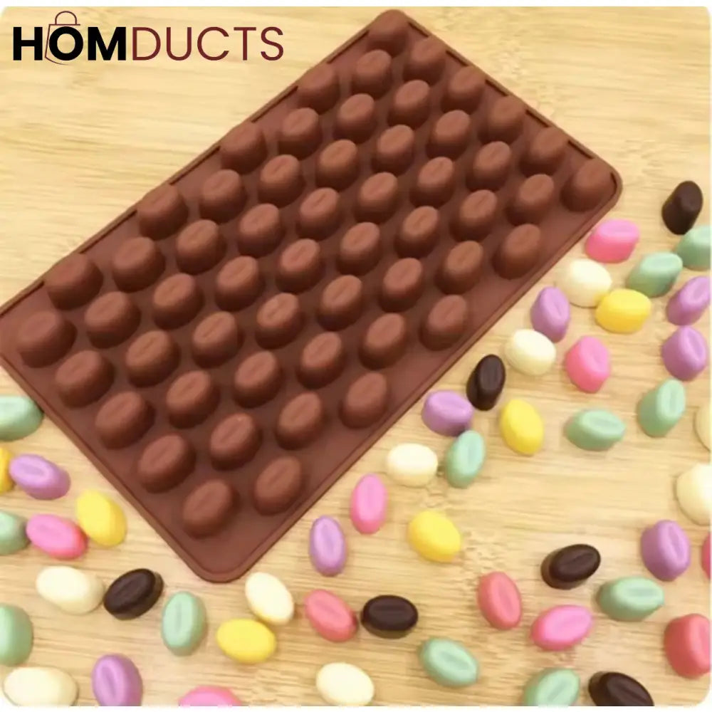 Realistic Coffee Bean Silicone Mold - Perfect for Chocolate, Candy & Baking