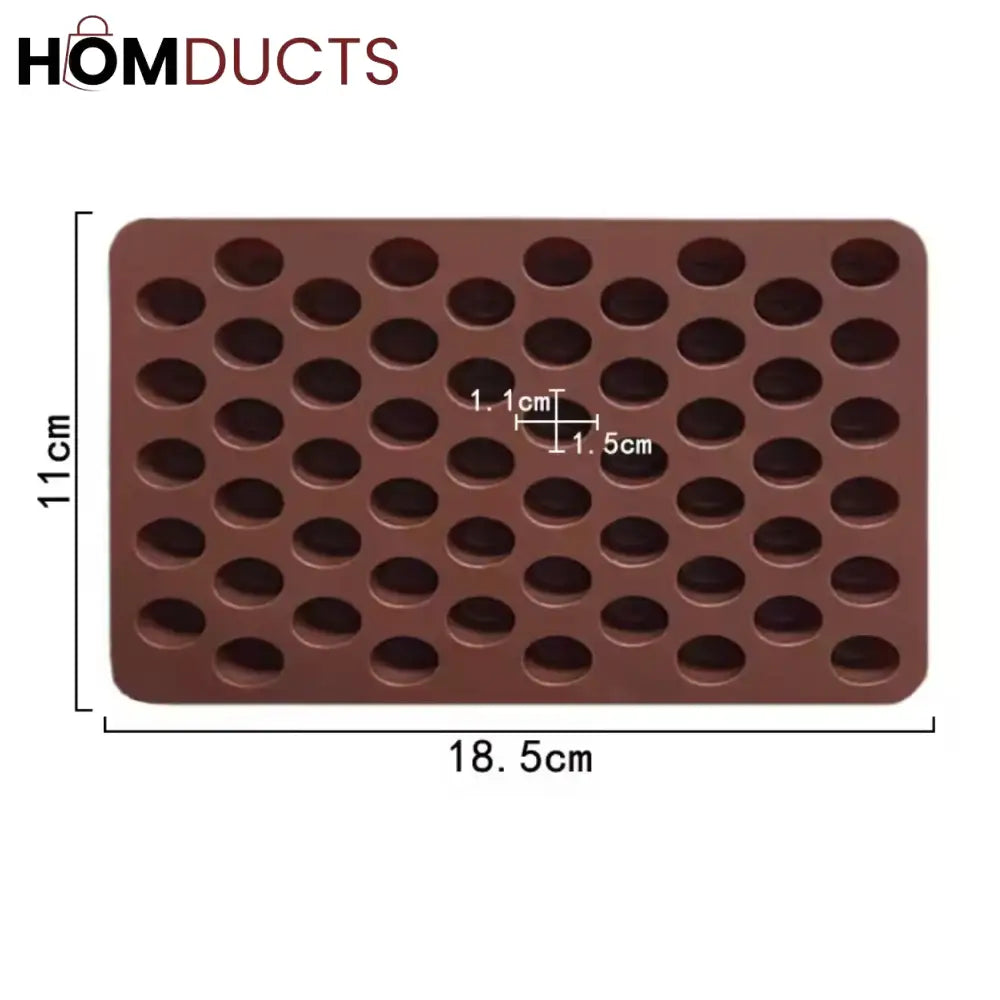Realistic Coffee Bean Silicone Mold - Perfect for Chocolate, Candy & Baking