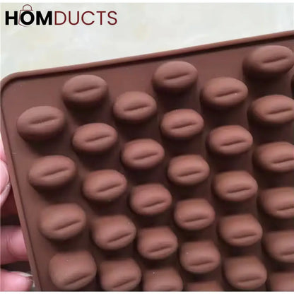Realistic Coffee Bean Silicone Mold - Perfect for Chocolate, Candy & Baking