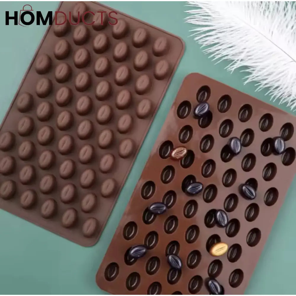 Realistic Coffee Bean Silicone Mold - Perfect for Chocolate, Candy & Baking