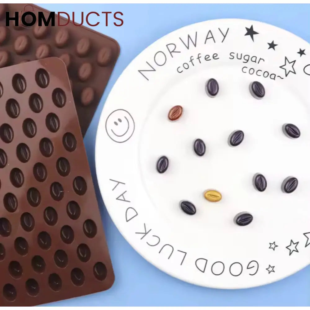Realistic Coffee Bean Silicone Mold - Perfect for Chocolate, Candy & Baking