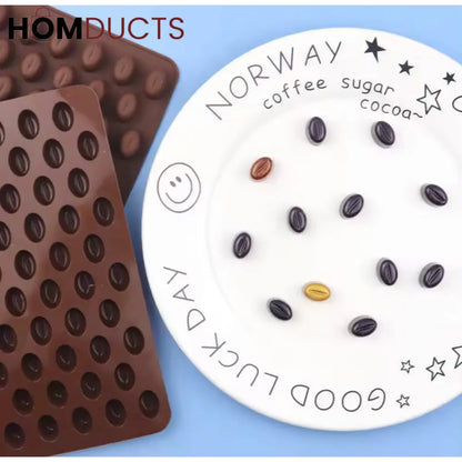 Realistic Coffee Bean Silicone Mold - Perfect for Chocolate, Candy & Baking