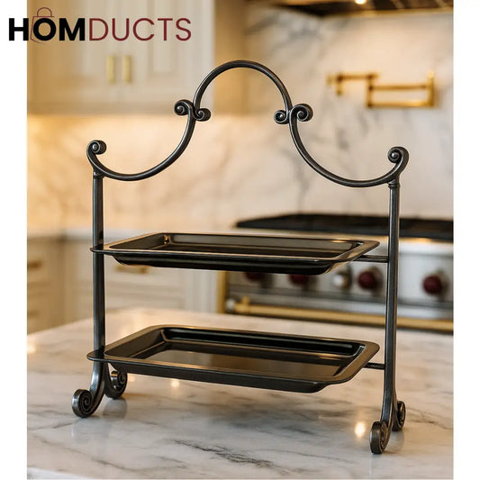 Regal Dark Platinum Tiered Serving Stand