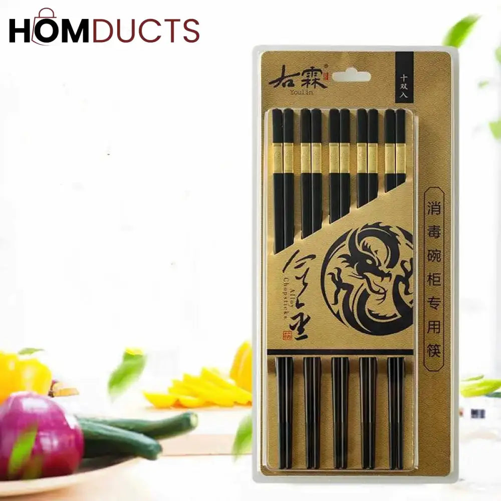 Reusable Non-slip Chopsticks (10pairs)