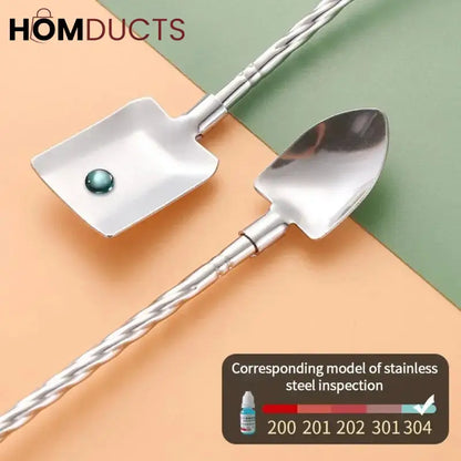Reusable Spoon Straw 3pcs Set