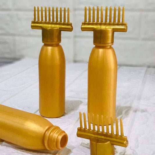 Oil Bottle With Comb – Anti-Dandruff & Anti-Lice Scalp Massager