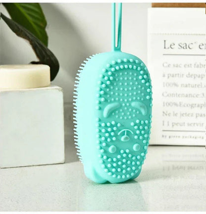 Soft Silicone Body Bath Brush Scrub – Gentle Exfoliating Shower Tool