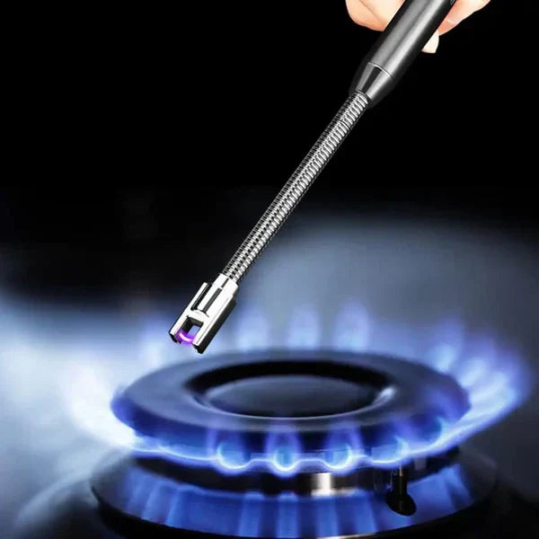 Premium USB Rechargeable Electric Arc Lighter, Flameless Plasma BBQ and Kitchen Lighter with 360° Rotation