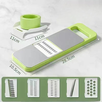 Premium 5 in 1 Stainless Steel Vegetable Cutter & Slicer – Multi-Purpose Kitchen Tool in Pakistan