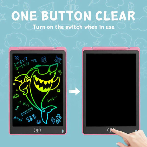 8.5-Inch LCD Colorful Writing Tablet for Kids – Reusable Drawing & Learning Pad