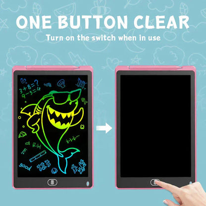 8.5-Inch LCD Colorful Writing Tablet for Kids – Reusable Drawing & Learning Pad