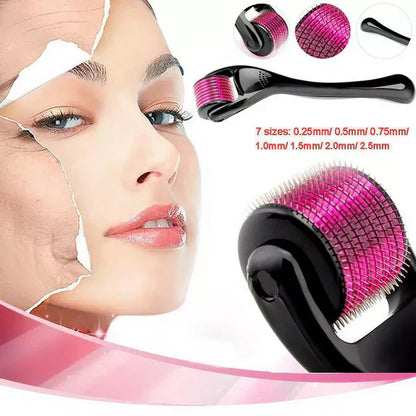 (High Quality) Derma Roller 0.5mm – Skin Therapy Micro-Needle 540 for Acne Scars, Wrinkles, Stretch Marks & Pores
