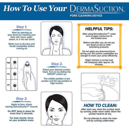 4-in-1 Vacuum Derma Suction Pore Cleaner – Blackhead Remover & Facial Skin Care Device