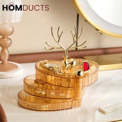 Rotatable Heart Shape Jewelery Organizer