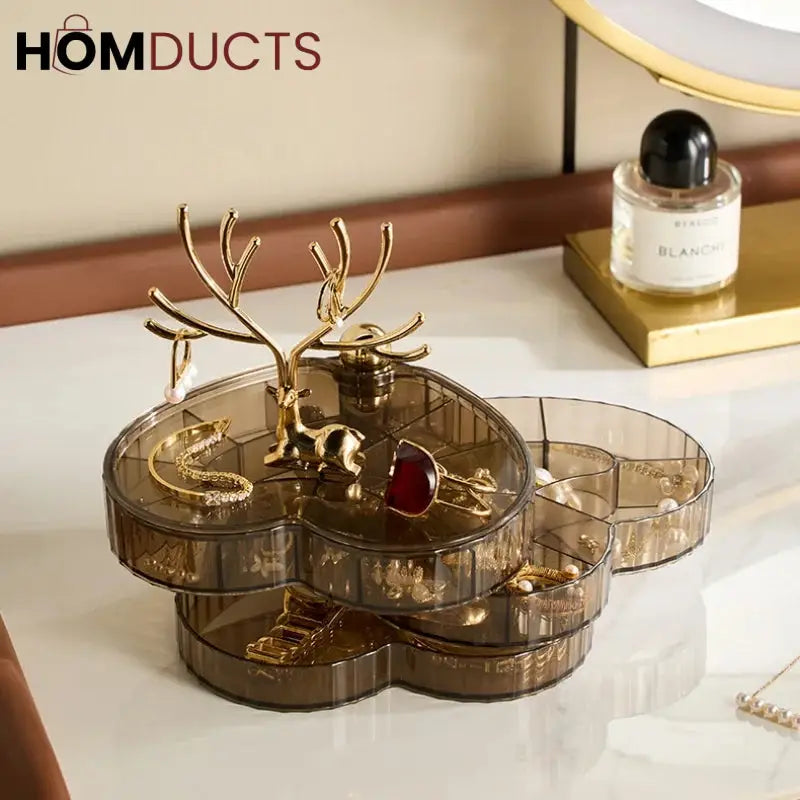 Rotatable Heart Shape Jewelery Organizer