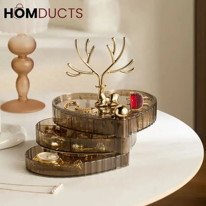 Rotatable Heart Shape Jewelery Organizer