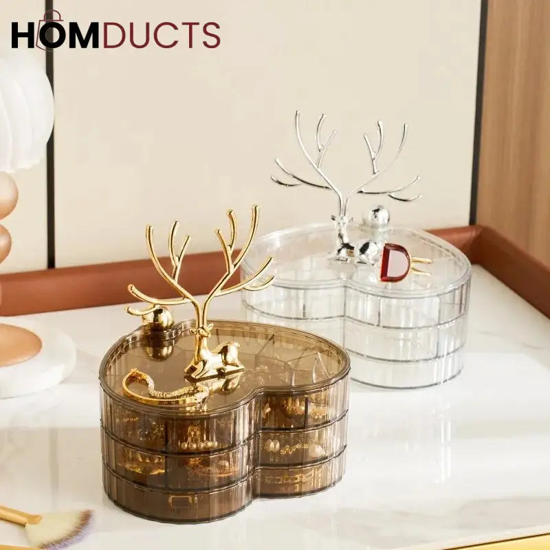 Rotatable Heart Shape Jewelery Organizer