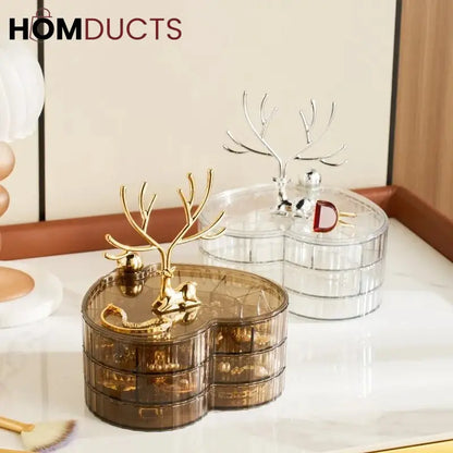 Rotatable Heart Shape Jewelery Organizer