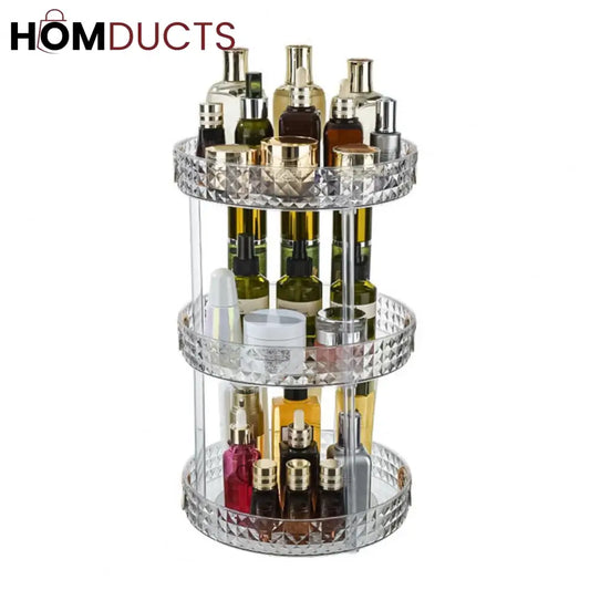 Rotating Diamond Cut 3 layer Rotating Organizer
