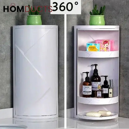 Rotating Wall Mounted Storage Cabinet - Space Saving Organizer