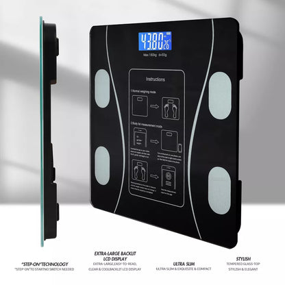 Digital Bluetooth Body Weight Scale – High Precision Smart Bathroom Scale with App Sync
