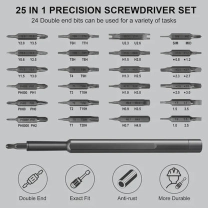 Professional 24-in-1 Precision Screwdriver Kit – Multifunctional Repair Tool Set