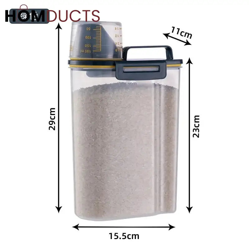 Sealed Airtight Grain Jar (2.5kg)