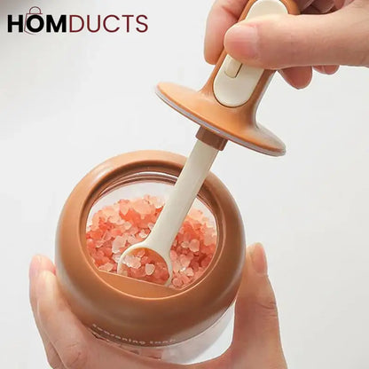 Sealed Seasoning Jar With Adjustable Spoon